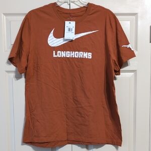 Nike Orange and White Short Sleeve Tee